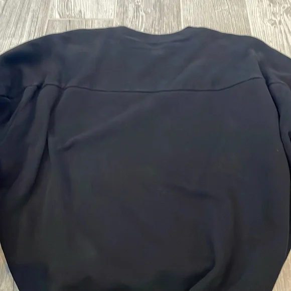 Saint Laurent Women's Glitter-Logo Cropped Sweatshirt - Picture 6 of 8